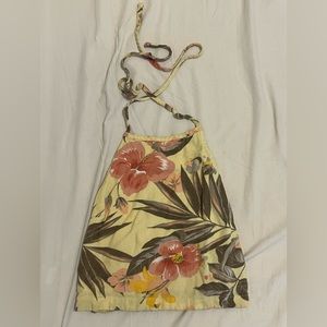 Flower halter top
